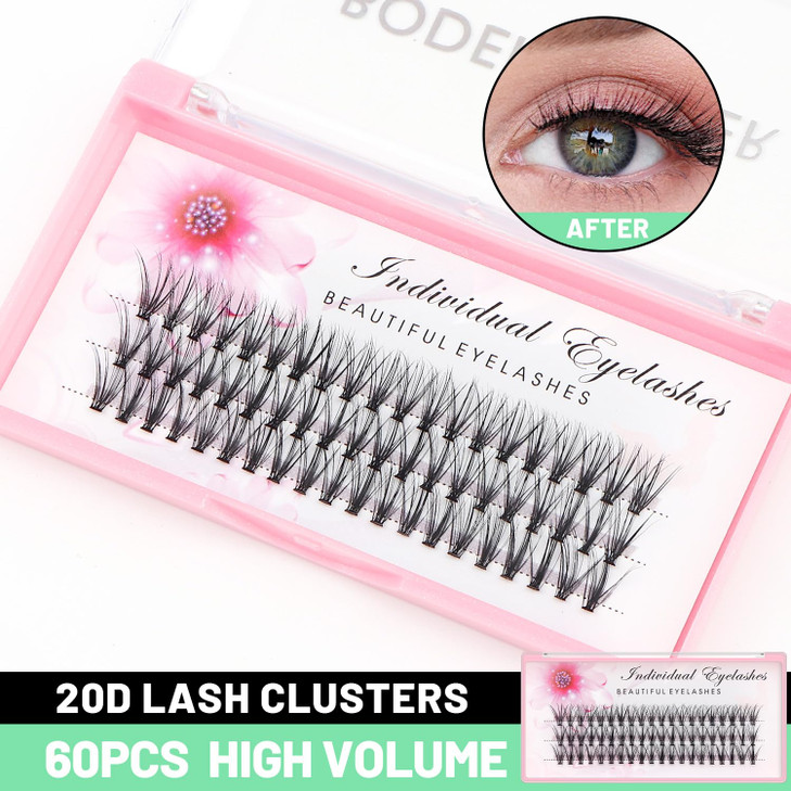 Bodermincer 20D 007mm Thickness 822mm To Choose Grafting False Eyelashes False Eyelashes Individual Natural Long Mink Fa