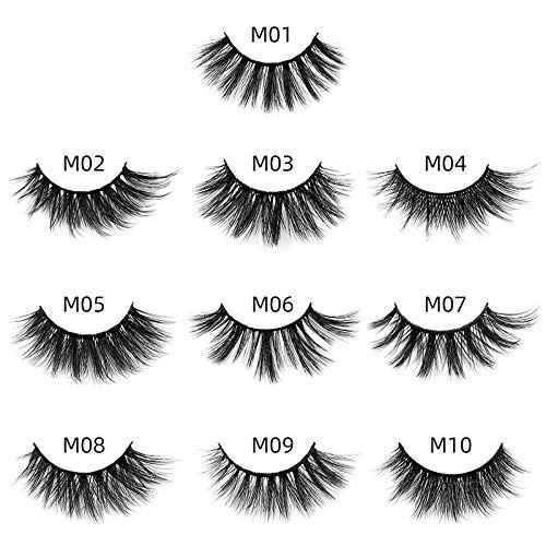 HBZGTLAD Wholesale Eyelashes 1020304050100 Pairs Faux 3D Mink Lashes Natural False Eyelashes Makeup Cilios Thick Mink Ey