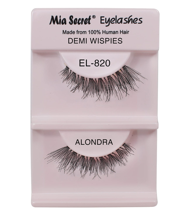 Mia Secret Demi Wispies Eyelashes Natural Style False Eyelash Long End Wispy Strip Lashes Invisible Clear Band Reusable