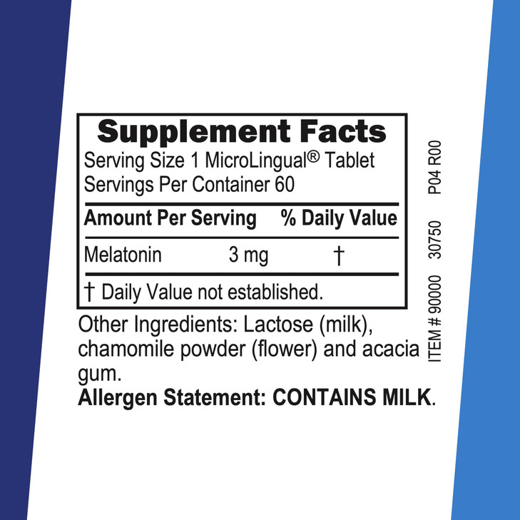 Superior Source Melatonin 3 mg - Healthy Sleep Support Supplement for Adults - Melatonin Formula with Chamomile Aids Relaxation & Restful Sleep - 60