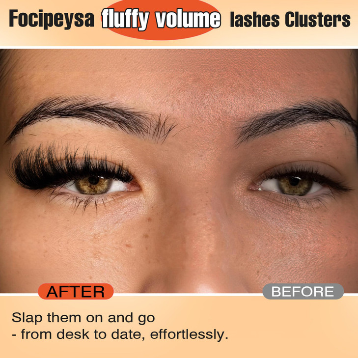 Mink Lashes D Curl Lashes Strips Fluffy False Eyelashes Full Volume Messy Fake Lashes 10 Pairs 5 Styles Mink Lash Pack