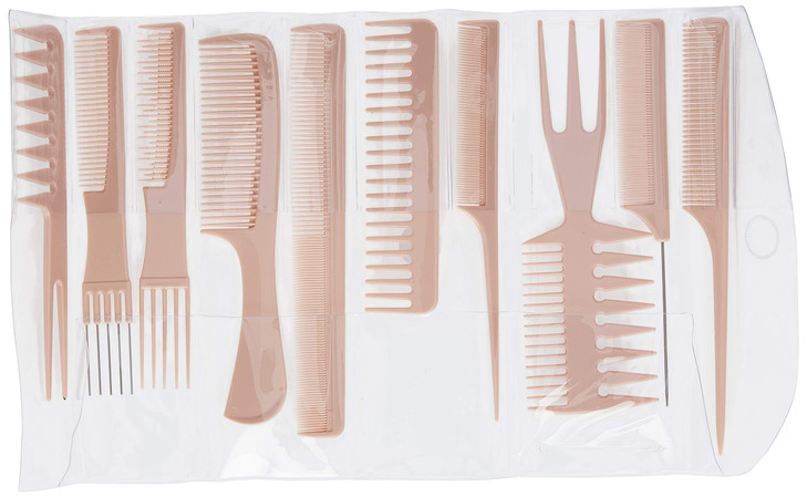 Diane D7902 Assorted Comb Kit, Bone