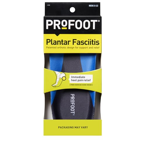 PROFOOT Plantar Fasciitis Orthotic Insoles for Men (Sizes 8-13)  Gel Shoe Inserts for Instant Heel Pain Relief and Arch Support - 1 Pair of Heel Pad online at globaldelivered