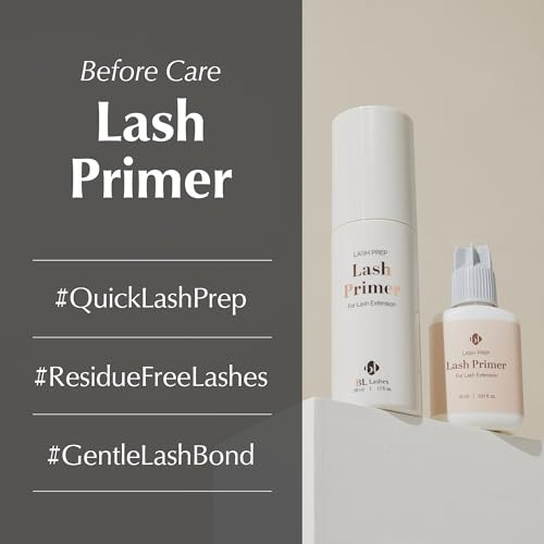 BL Lashes Primer for Eyelash Extensions Removes Oils Residue OilFree for Stronger Adhesive Bonding Speeds Up Application