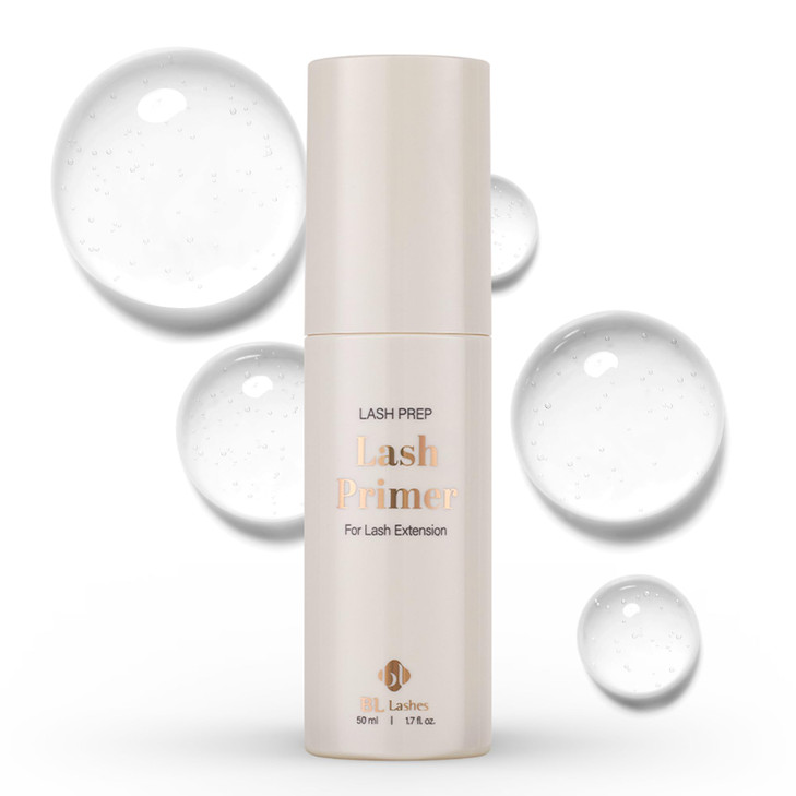 BL Lashes Primer for Eyelash Extensions Removes Oils Residue OilFree for Stronger Adhesive Bonding Speeds Up Application