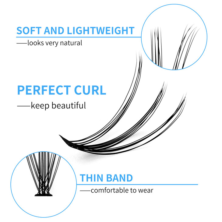 Individual Lashes Cluster Large Tray 240pcs Individual Lashes 007mm 10D20D D Curl Mix 816mm Cluster Lashes Natural Lash