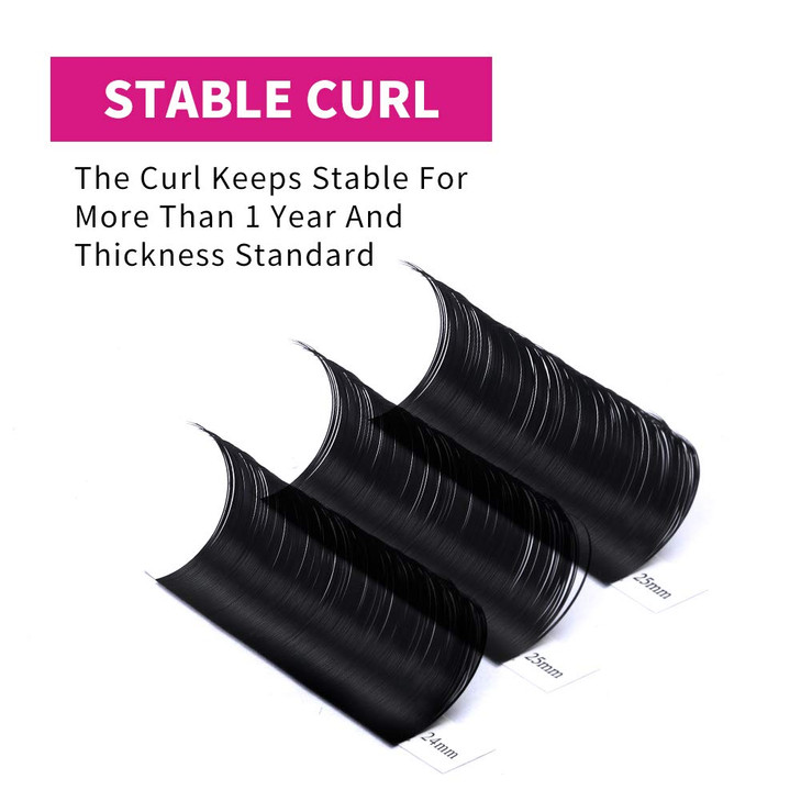 Lash Extension D Curl 1520mm Mixed Tray Silk Classic Lash Extensions Supplies Individual Eyelash Extensions 020D