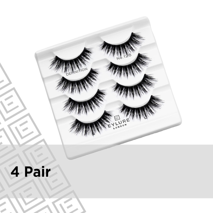 Eylure Dramatic Definition No 126 Eyelashes Multipack 4 Pairs