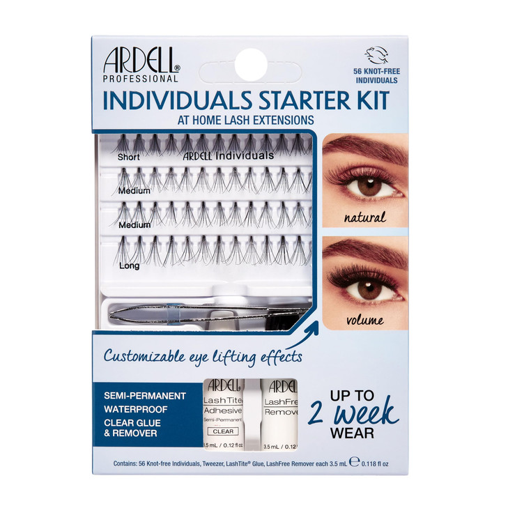 Ardell Individuals Duralash Starter Kit Single Eyelashes In Short Medium And Long Lengths With Eyelash Adhesive