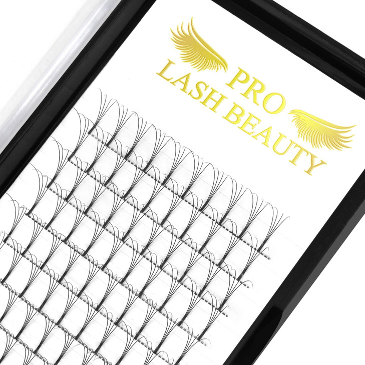 Premade Eyelash Extensions 3D 4D 5D 6D Long Stem Volume Fans C D Lash Fans 4DD01014 mm