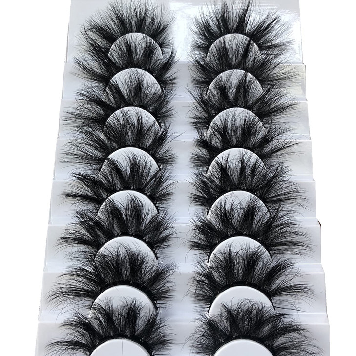 GMAGICTOBO False Eyelashes Wispy Eyelashes Faux 3D Mink Lashes Thick Volume Long Soft Dramatic Strip Eye Lashes Pack 8 P