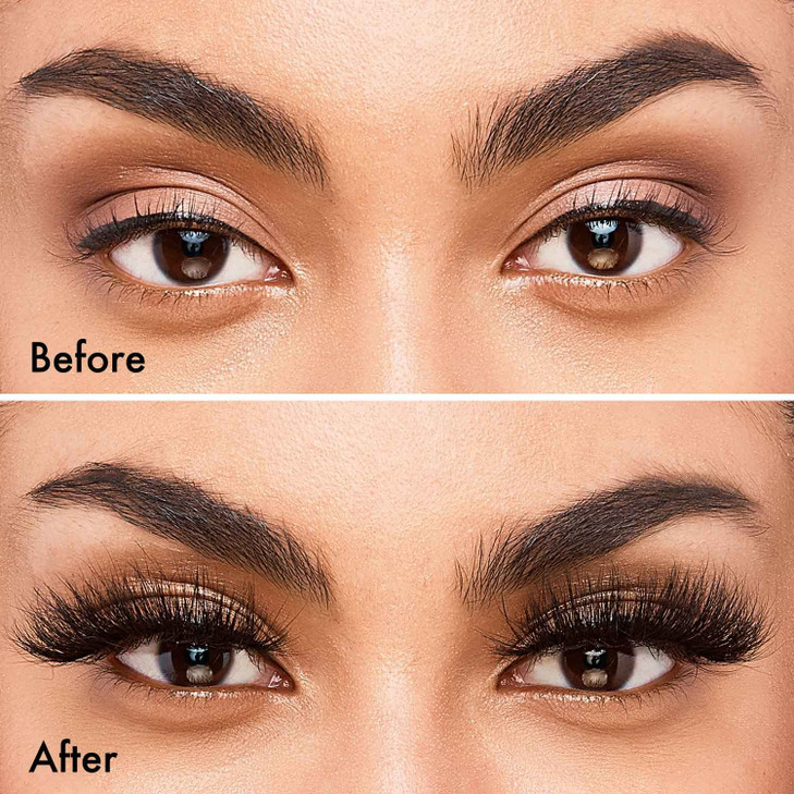 iENVY False Eyelashes Real Mink Lashes Dramatic Long Eyelashes Champagne Pink