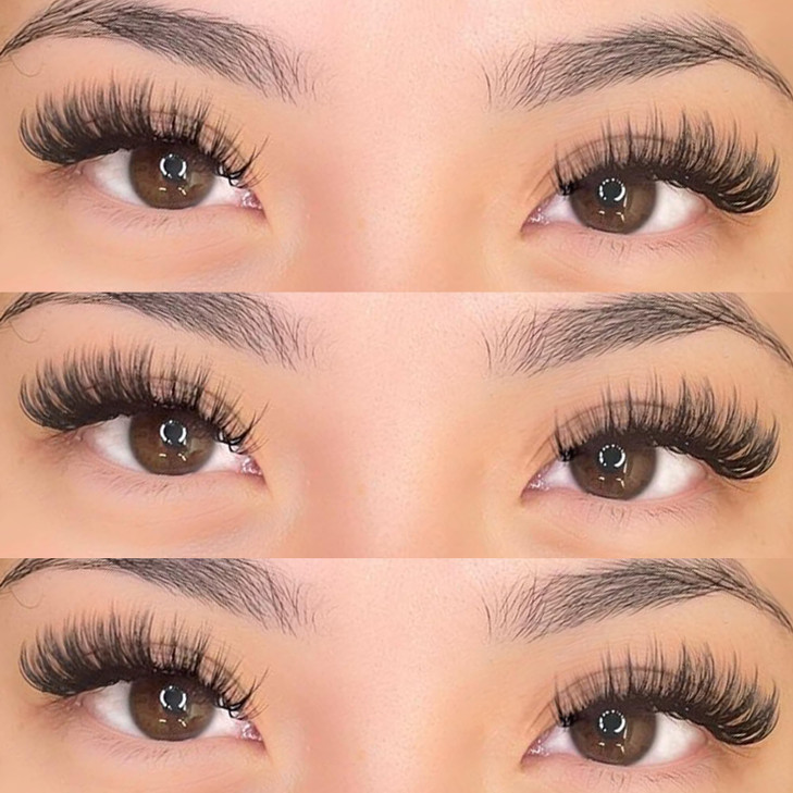 Lashes Natural Look Cat Eye False Eyelashes Wispy Fox Eye Lashes Wispy 15mm 6D Volume Strip Fake Eyelash Extension Look