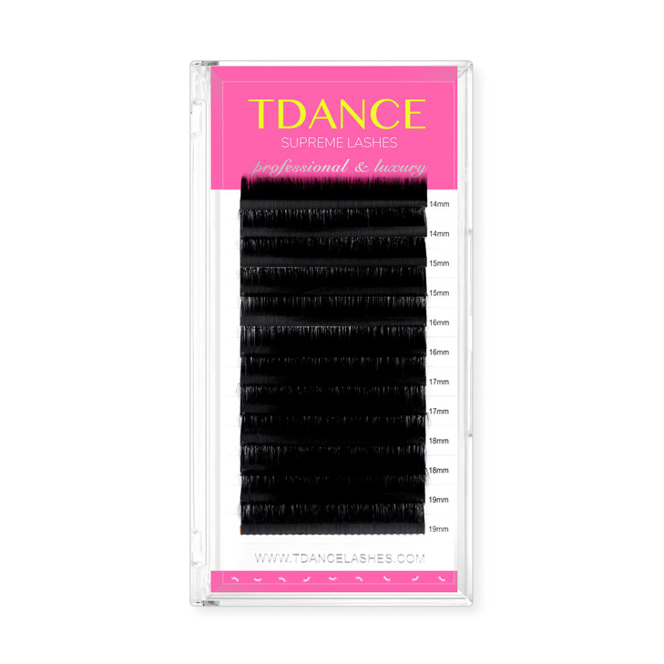 TDANCE Lash Extension Matte Black Eyelash Extension C CC D DD J B L Curl Volume Classic Lash Extensions 003018mm Thickne
