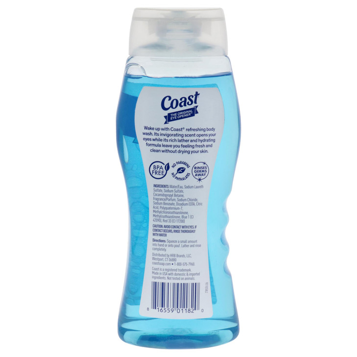 Coast 2-in-1 Hair and Body Wash - Rich Foamy Lather - Clean Rinsing Formula without Drying Out Skin - Dual Action - No Parabens or Phthalates - 18 oz online at globaldelivered
