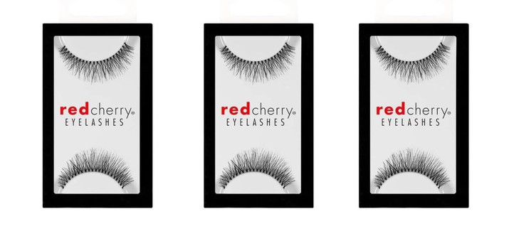 Red Cherry Eyelashes 747s Multipack 3 Pairs