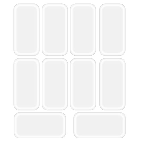 RONRONS 10 Pack Reusable Silicone False Eye Lashes Holder Pad Tray for Eyelashes Extensions Clear