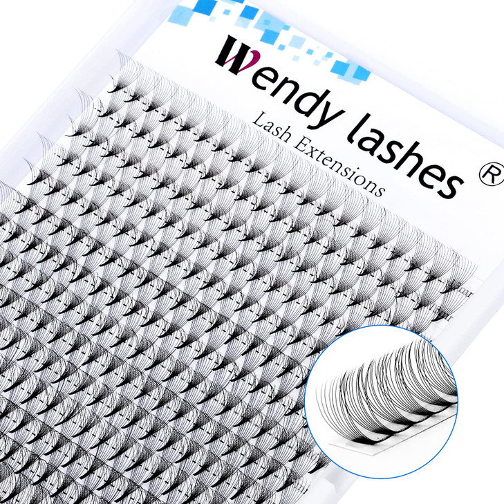 WENDY Lashes Volume Eyelash Extensions Premade Fans 10D D Curl 16 Rows 916mm Mixed Ponited Base Preamde Lash Fans Volume