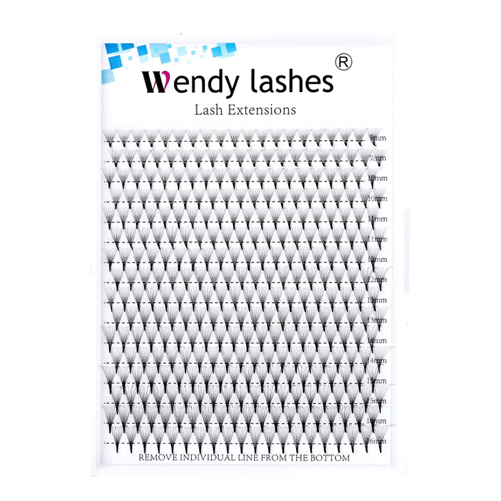 WENDY Lashes Volume Eyelash Extensions Premade Fans 10D D Curl 16 Rows 916mm Mixed Ponited Base Preamde Lash Fans Volume