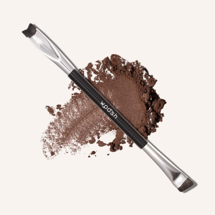 The Corner Brush Eye Stamper Smokey eye eyeliner brush dualended angled and precise soft vegan bristles Woosh Beauty
