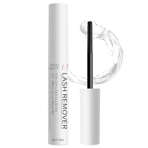 VEYESBEAUTY Cluster Lash Glue Remover 5ML Eyelash Remover for DIY Lash Extensions at home Clear Remover for Selfapplicat