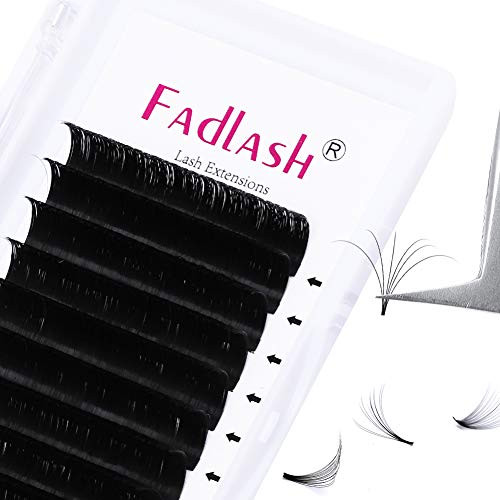 Volume Lash Extensions 820mm Length FADLASH Easy Fanning Eyelash Extensions C D Curl 007 Easy Fan Volume Lashes 007C11mm