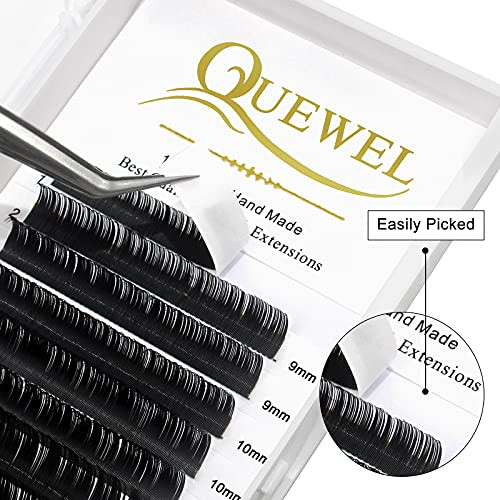 QUEWELEyelash Extension Supplies 015 D Curl Mix814mm Classic Individual Lash ExtensionsOptinal 003005007010015020 CD Sin