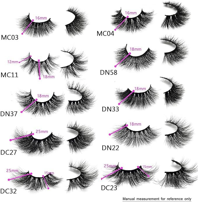 GOO GOO 3D Mink Eyelashes 16mm to 25mm Wholesale Mink Lashes 100 Real Siberian Natural Fake Eyelashes Luxury Reusable Ha