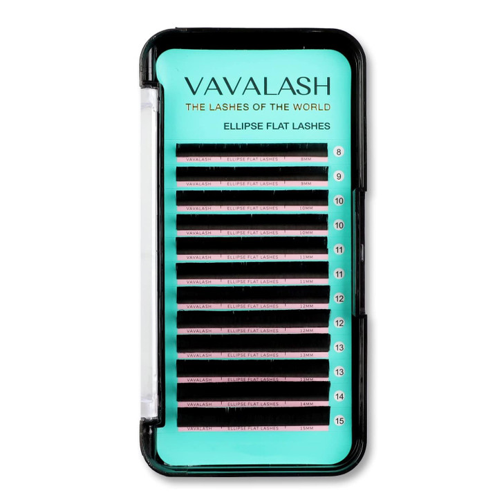 Ellipse Eyelash Extensions 015mm D Curl 9mm Flat Eyelash Extension Supplies Light Lashes Matte Individual Eyelashes Salo