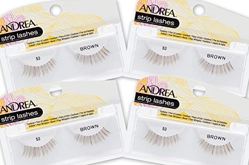 Andrea False Lashes Style 53 Brown 4 pairs