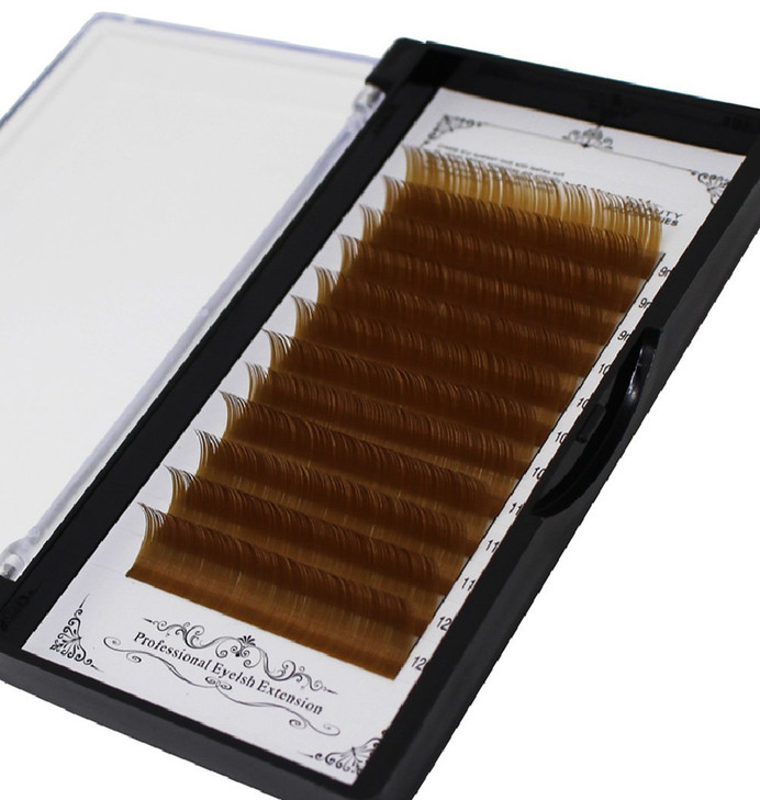 Scala Thickness 010mm C Curl Light BrownDark BrownBlackBrown False lashes Individual Eyelash Extension Natural False Eye