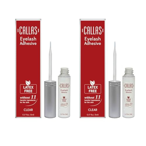 Eyelash Adhesive Clear Latex Free 2 sets
