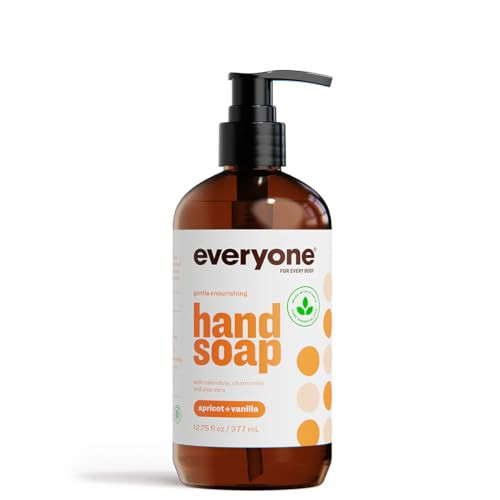 Everyone Liquid Hand Soap, 12.75 Ounce (Pack of 1), Apricot and Vanilla, made with Essential Oils for kitchen and bathroom online at globaldelivered