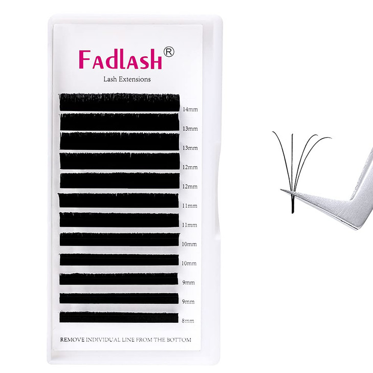 Eyelash Extension L Curl Mix Easy Blooming Lash Extensions Rapid Volume Lash Extensions Self Fanning Eyelash Extensions