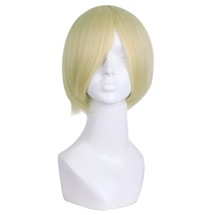 MapofBeauty 12 Inches/30cm Short Straight Cosplay Costume Wig Party Wig (Blonde/Light Blonde) online at globaldelivered