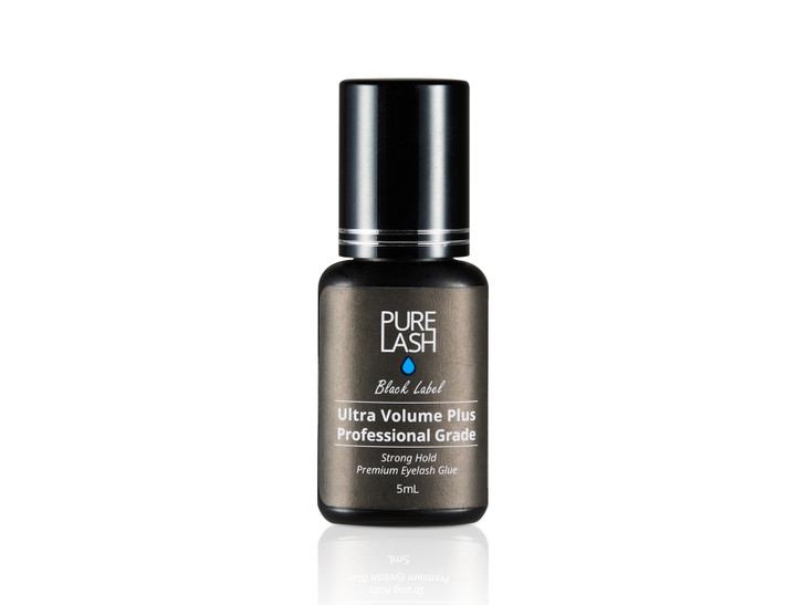 Strong Professional Eyelash Extension Glue Pure Lash Black Label 5 Milliliter Strong Hold 12 Seconds Drying Time Retenti