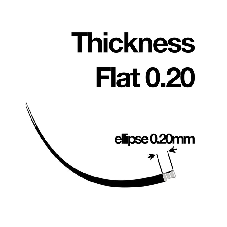 DESIRES LASHES By EMILYSTORES Ellipse Eyelashes 020mm Thickness C Curl Length 10mm Flat Lashes Extensions Individual Vol