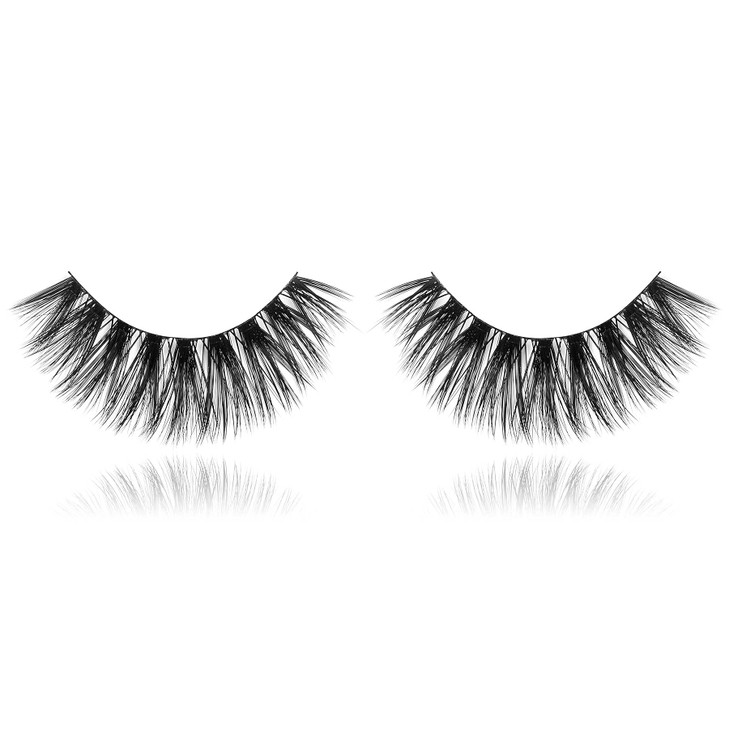 SHANY Classic Faux Mink Eyelashes Durable Single Pair 3D Reusable Fluffy and Soft Strip Lash with Medium Volume SHE WOLF