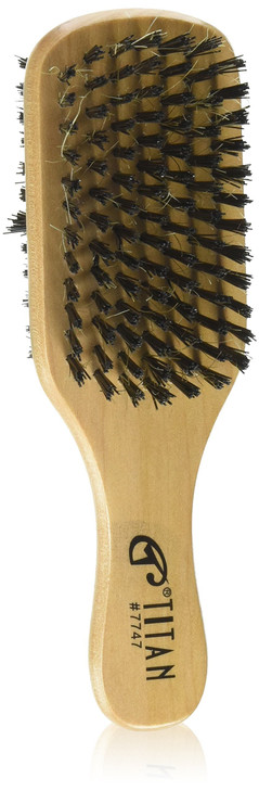 Double-Sided Hair Brush for Men  Soft & Hard Natural Boar Bristles, Wooden Handle Wave Grooming Brush for Styling & Maintenance online at globaldelivered