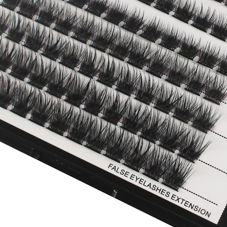 Bodermincer 96pcs Mixed Length Wide Cluster Cluster Eyelash Extensions 007mm Thickness Home Eyelash Extension Strip Eyel