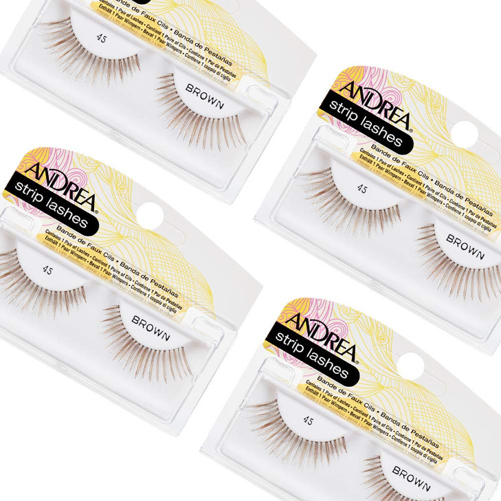 Andrea False Lashes Style 45 Brown 4 pairs