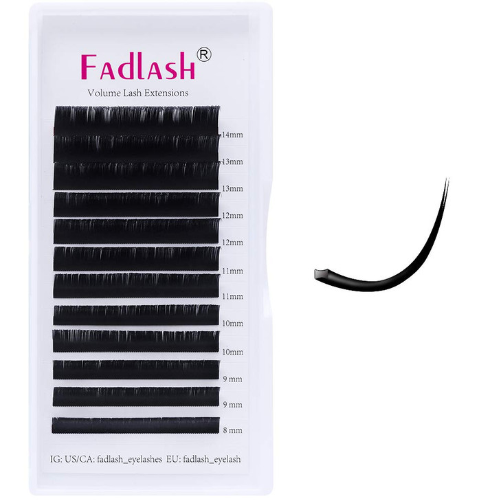 Lash Extension C D Curl Ellipse Eyelash Extensions 15 20mm Flat Lashes Matte Single Lashes Classic Eyelash Extensions In