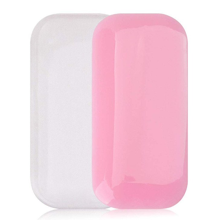 Teensery 4 Pcs Rectangle Eyelash Extension Pad Silicone False Lash Eyelash Stand Tray Holder Forehead Sticker for Eyelas