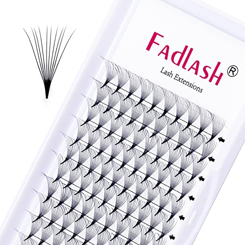 Lash Extensions Premade Fans 10D 007 Volume Lash Extensions C Curl 15mm Pointed Base Middle Stem Volume Fans Eyelash Ext