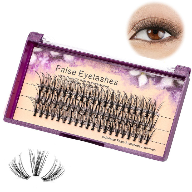 Dedila 820MM to Choose Professional Makeup Individual Cluster Eye Lashes 20 Root 007C Curl Grafting Mink Fake False Eyel