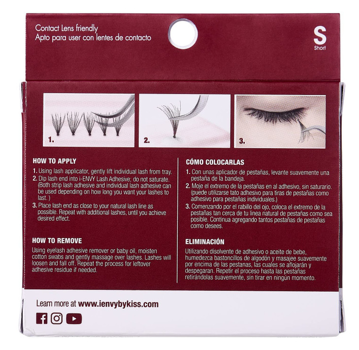 Kiss I Envy Ultra Black Short Lashes 1 PACK