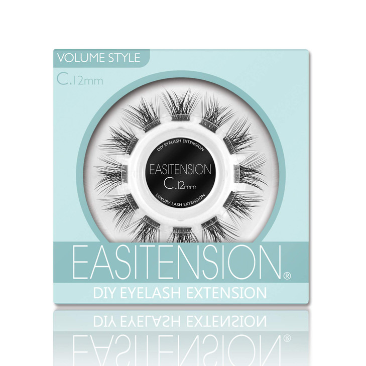 DIY Eyelash Extension 3D Effect Individual Glue Bonded Clusters Volume Lashes pack Home Eyelash Extension Lashes Pack 12