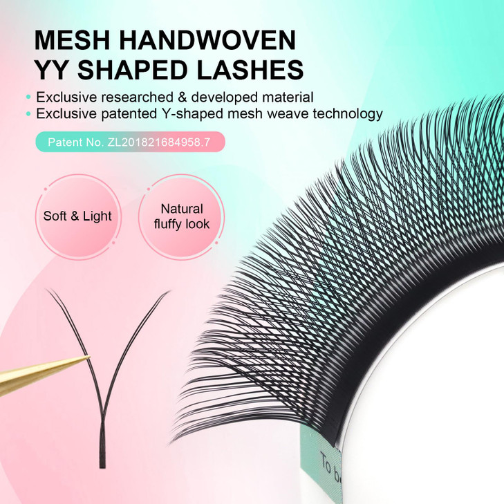 NAGARAKU yy Eyelash Extensions Supplies y lash 007mm C curl Mix Tray 815mm Premade 4D Easy Fan Russian Volume Cluster Fa
