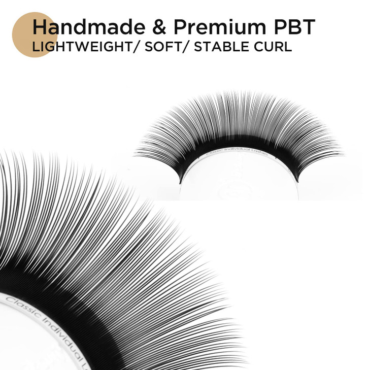 LASHVIEW Silk Fake Eyelash Extensions C Curl 13mm 020 Thickness Thick Lashes SemiPermanent Eyelashes Natural Individual