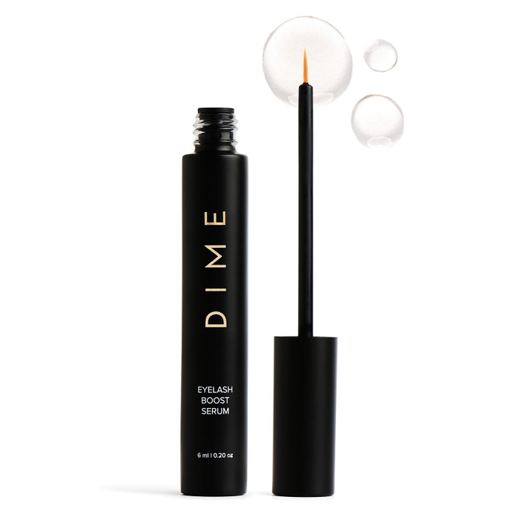 DIME Beauty Eyelash Boost Serum Eyelash Growth Serum for Healthier Longer Thicker Eyelashes 020 oz 6 ml